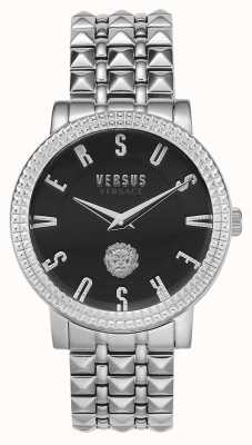 Versus Versace | pigalle femenino | pulsera de acero inoxidable | esfera negra | VSPEU0419