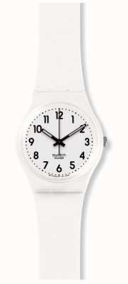 Swatch | caballero original | solo reloj suave blanco | SO28W107-S14
