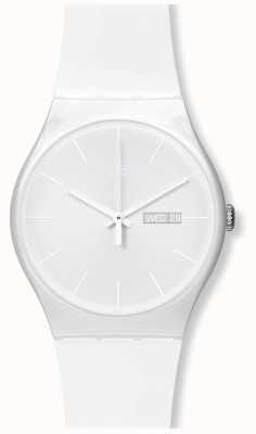 Swatch | nuevo caballero | rebelde blanco de nuevo reloj | SO29W704