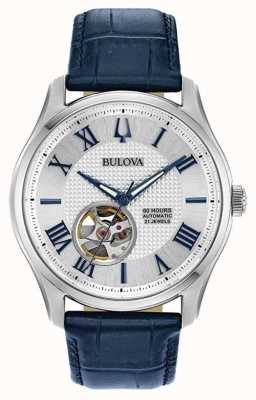 Bulova Hombres | wilton | automático | correa de cuero azul 96A206