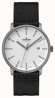 Junghans Forma un | titán | automático | correa nato negra | esfera blanca 27/2000.00