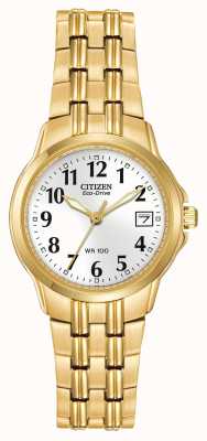 Citizen Reloj de mujer silhouette sport eco-drive ip dorado EW1542-59A
