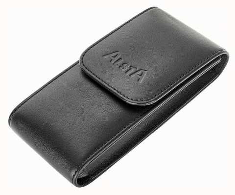 Alsta Bolsa de almacenamiento de cuero negro italiano solamente ALSTA-POUCH