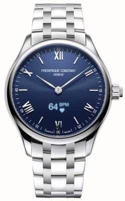 Frederique Constant Hombres | vitalidad | reloj inteligente | esfera azul | acero inoxidable FC-287N5B6B