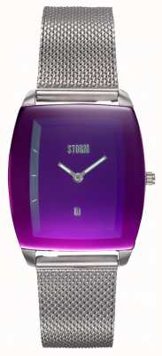 STORM Mini zaire lazer violeta | pulsera de malla de acero | esfera morada 47474/P