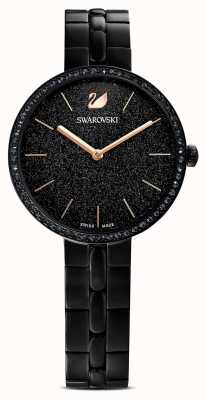Swarovski Cosmopolitan | pulsera chapada en pvd negro | esfera negra con purpurina 5547646