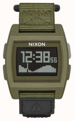 Nixon Nylon de marea base | excedente | digital | correa de nailon verde A1169-1085-00