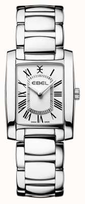 EBEL Brasilia femenina | pulsera de acero inoxidable | esfera blanca 1216461