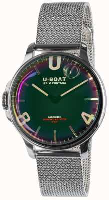 U-Boat Brazalete de metal negro SS de 38 mm Darkmoon 8471/MT