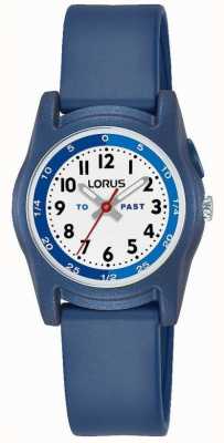 Lorus Reloj lorus kid's time teacher con correa de silicona azul R2355NX9