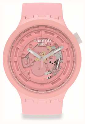 Swatch Grande negrita siguiente c-rosa | correa de silicona rosa pálido SB03P100