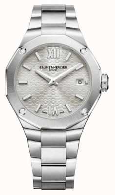 Baume & Mercier Reloj Riviera con bisel engastado de diamantes M0A10614