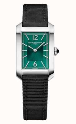 Baume & Mercier Reloj Hampton con correa de lona negra M0A10630