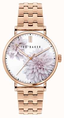 Ted Baker | phylipa | esfera floral | pulsera de oro rosa | BKPPHS120