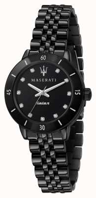 Maserati Reloj successo solar chapado en negro para mujer R8853145501