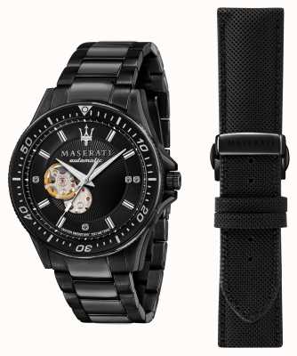 Maserati Reloj sfida diamonds chapado en negro R8823140005