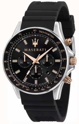 Maserati Reloj sfida para hombre con correa de silicona R8871640002