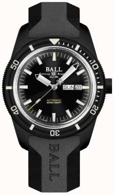 Ball Watch Company Skindiver heritage correa de caucho negra DM3208B-P4-BK
