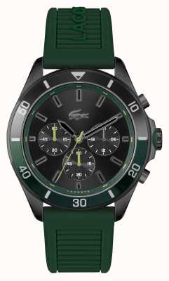 Lacoste Reloj de silicona verde tiebreaker 2011153