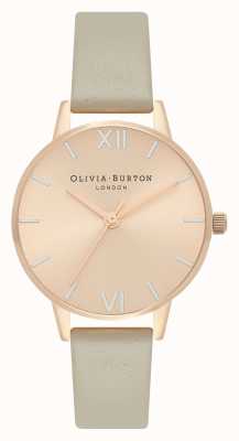 Olivia Burton Reloj midi de oro rosa pálido, plateado y gris OB16EN11