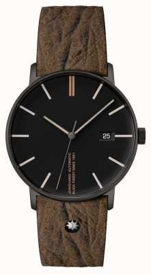 Junghans Form a edition 160 correa de piel marrón 27/4132.00