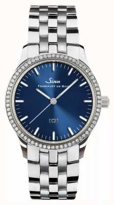 Sinn 434 tw 68 wg b reloj con montura de diamantes 434.032