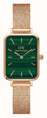 Daniel Wellington Esfera verde rectangular quadro para mujer DW00100437