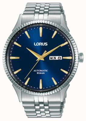 Lorus Reloj auto clásico con esfera azul rayos de sol RL469AX9