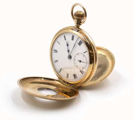 Pre-owned Reloj de bolsillo Half Hunter de oro rosa de 9 ct. J32061