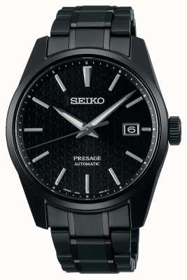 Seiko Presage reloj negro monocromático de la serie sharp edge SPB229J1