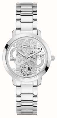 Guess Pulsera De Oro Con Esfera Transparente Para Mujer Quattro Clear  GW0300L2 - First Class Watches™ ESP