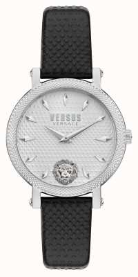 Versus Versace Reloj Versus Weho con correa de piel negra VSPZX0121