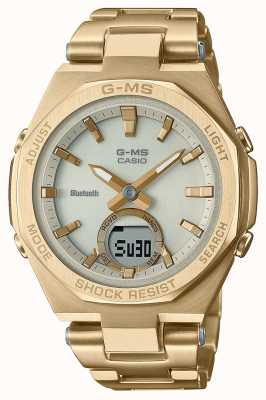 Casio Baby-g reloj bluetooth de acero inoxidable dorado MSG-B100DG-9AER