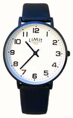 Limit Esfera blanca clásica / reloj de cuero negro 5800.01
