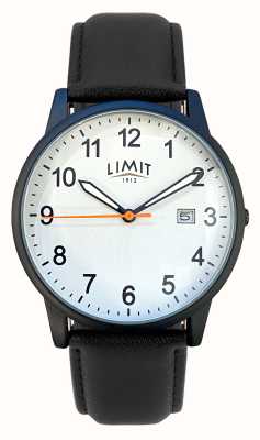 Limit Esfera blanca clásica / reloj de cuero negro 5801.37