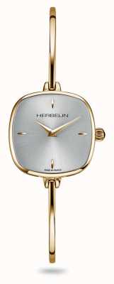 Herbelin Reloj Fil de mujer con esfera plateada y pulsera esclava de pvd dorado 17207/BP11