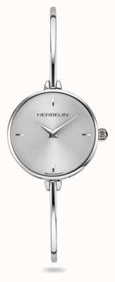 Herbelin Reloj Fil para mujer con esfera plateada y pulsera esclava 17206/B11