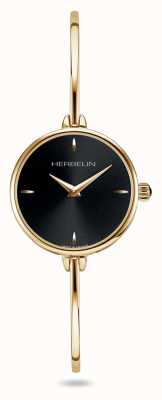 Herbelin Reloj Fil de mujer con esfera negra y brazalete de pvd dorado 17206/BP14