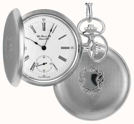 Tissot Reloj de bolsillo plateado mecánico Savonnette. T83145213