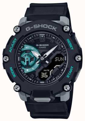 Casio Reloj g-shock carbon core guard negro y turquesa GA-2200M-1AER