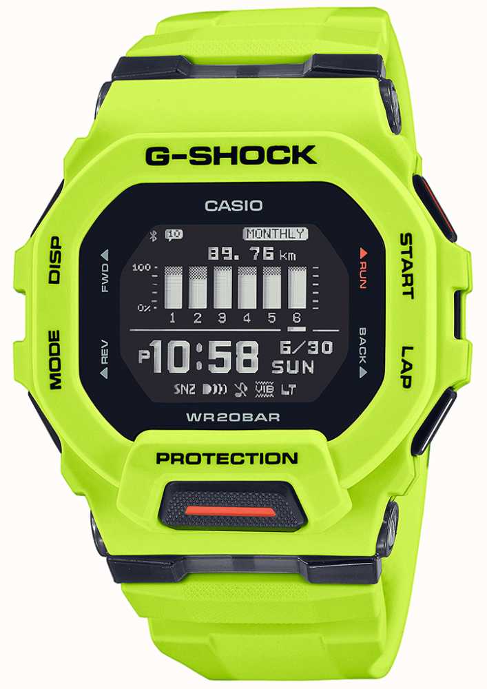 Feudo neumático Radioactivo Casio G-shock G-squad Reloj Digital De Cuarzo Verde Lima GBD-200-9ER -  First Class Watches™ ESP