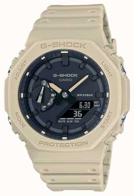 Casio Reloj g-shock octagon series carbon core guard beige GA-2100-5AER