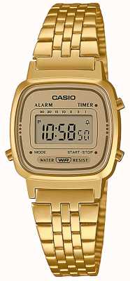 Casio Colección mini reloj vintage dorado para mujer LA670WETG-9AEF
