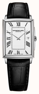 Raymond Weil Reloj de hombre con correa de cuero negro toccata 5425-STC-00300