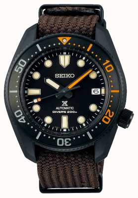 Seiko Prospex serie negra tejido marrón 1968 edición limitada SPB255J1