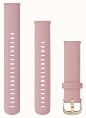 Garmin Solo correa de liberación rápida (18 mm), rosa polvo con herrajes dorados claros 010-12932-03