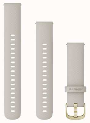 Garmin Solo correa de liberación rápida (18 mm), arena clara con herrajes dorados claros 010-12932-0D