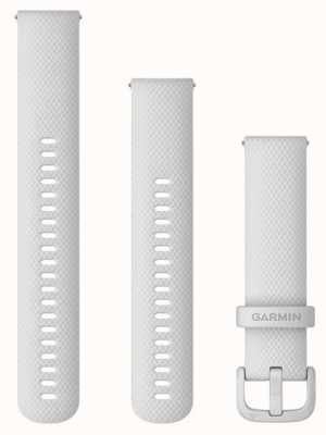 Garmin Correa de liberación rápida (20 mm) silicona blanca / herrajes blancos - solo correa 010-13021-01