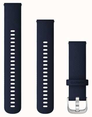 Garmin Solo correa de liberación rápida (22 mm), azul oscuro con herrajes plateados 010-12932-2A