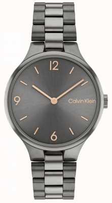 Calvin Klein Esfera gris | pvd | reloj de pulsera vinculado 25200130